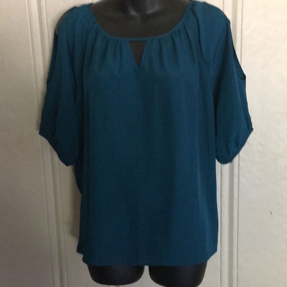 Express Open Sleeve Semi Sheer Top